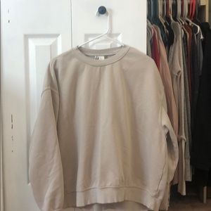 Cream oversized sweatshirt